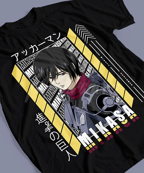 T-shirt for Anime Shingeki no Kyojin: Mikasa Ackerman