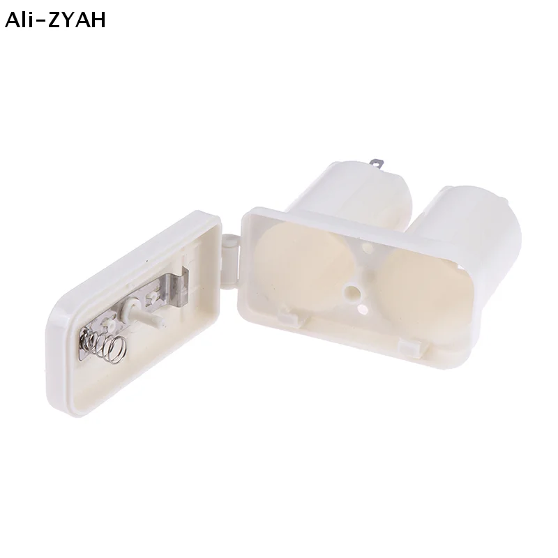 【Z】【Wtr3】1Pc Double Compartments Universal Battery Box for Gas Water Heater Accessories Parts Plastic Double Battery Case(white)