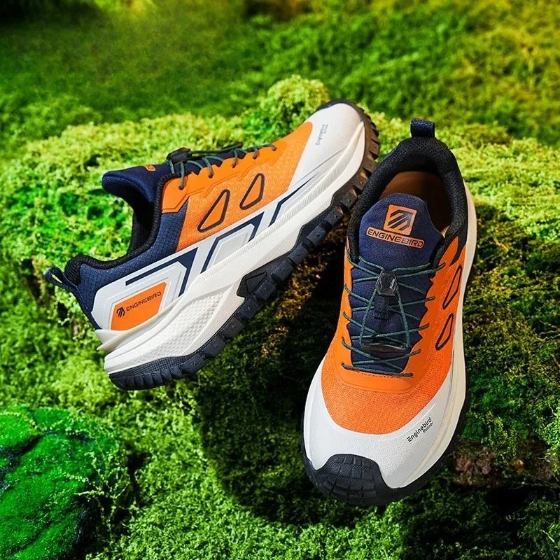 Spring/Autumn Trail Running Shoes Unisex Shock Absorption Gym Outdoor Shoes Elastic Band Sports Sneakers Wearable Jogging Shoes