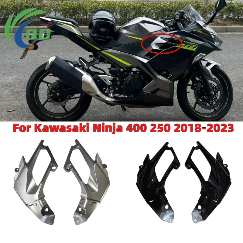 Front Upper Side Panel Cover Plate Side Panel Fairing Fuel Tank Plate For Ninja 400 Ninja250 EX400 2018 2019 2020 2021 2022 2023