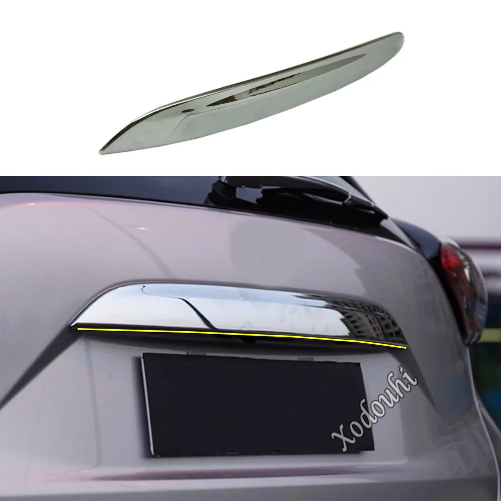 For Nissan Murano 2015 2016 2017 2018 2019 Car Styling Body Cover Detector Rear Door Trunk Tailgate Frame Plate Trim Lamp Panel