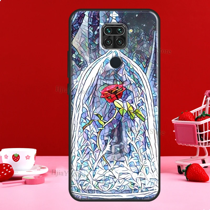 Stained Glass Rose Galaxys Case For Xiaomi Redmi Note 11 10 9 8 12 Pro Plus 12S 11S 10S Cover For Redmi 12C 10C 10A 9C