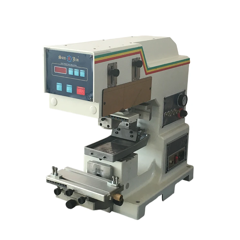 New Eco Friendly Automatic Pneumatic Single Head Pad Printing Machine Silent Microcomputer Control Electronics Toys Crafts