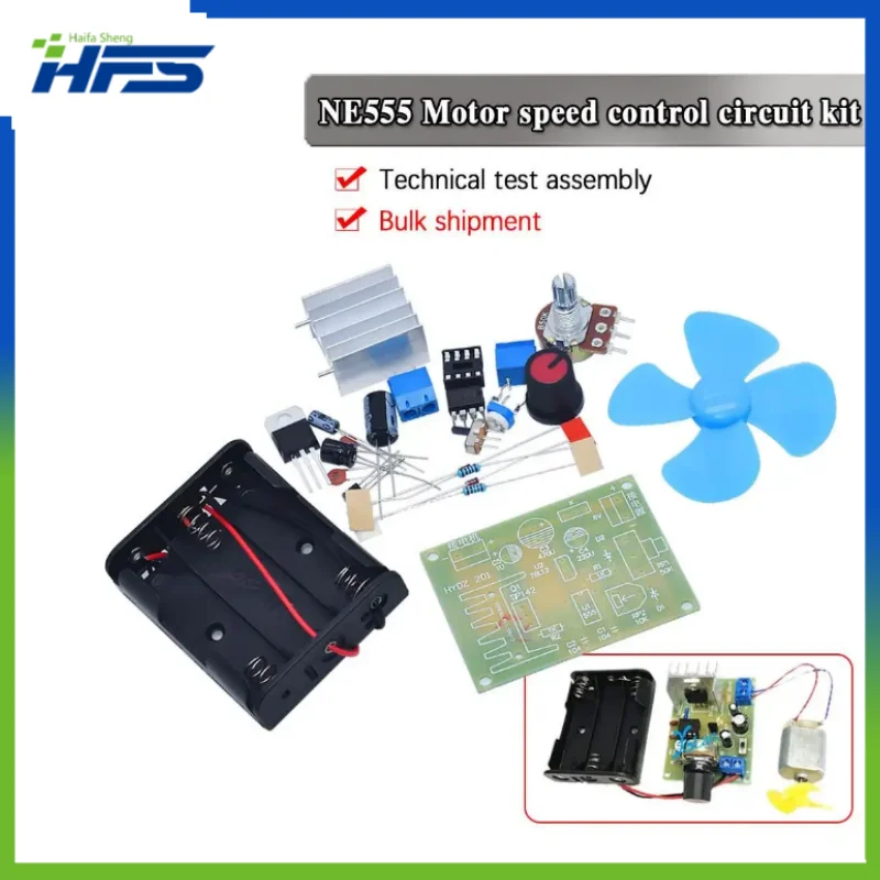

NE555 Motor Speed Regulation Kit Maker DIY Teaching Electronic Manufacturing Technology Test Assembly Training Welding