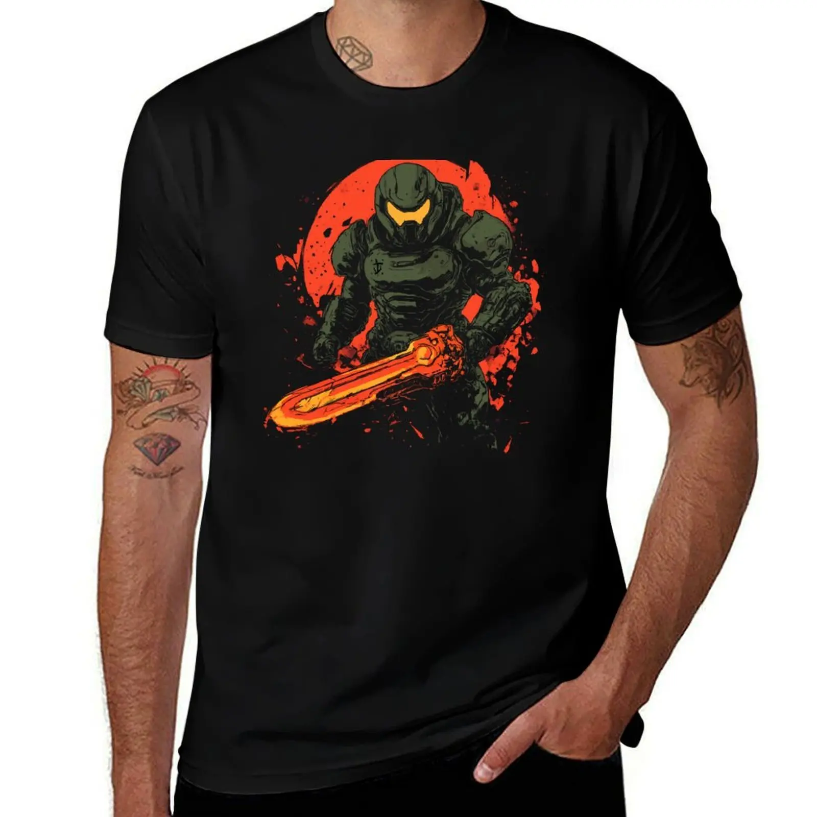 

Cacodemon T-Shirt funny gifts Blouse vintage clothes mens plain t shirts