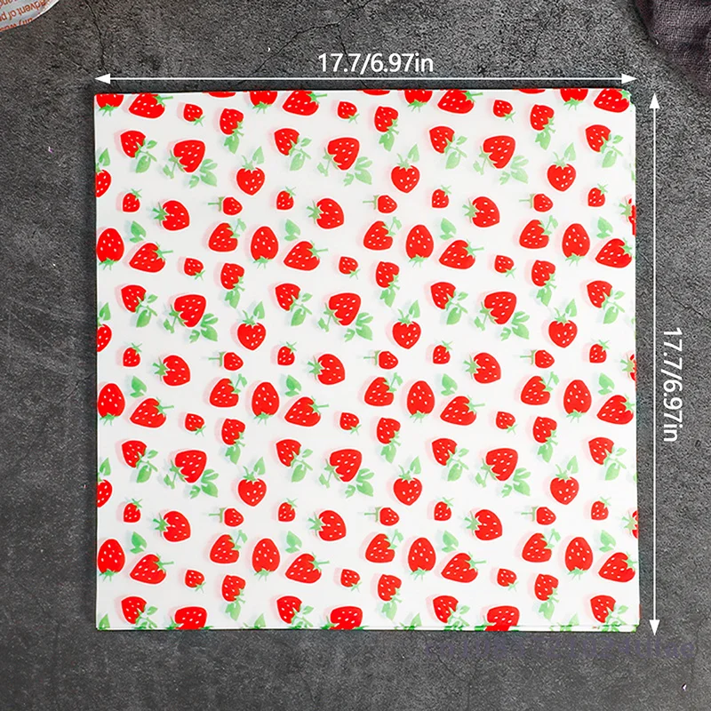 100 Pcs Paper Liners Sandwich Wrapping Paper 7 Colors Wax Paper Sheets For BBQ Picnic Festival Party Fast Food