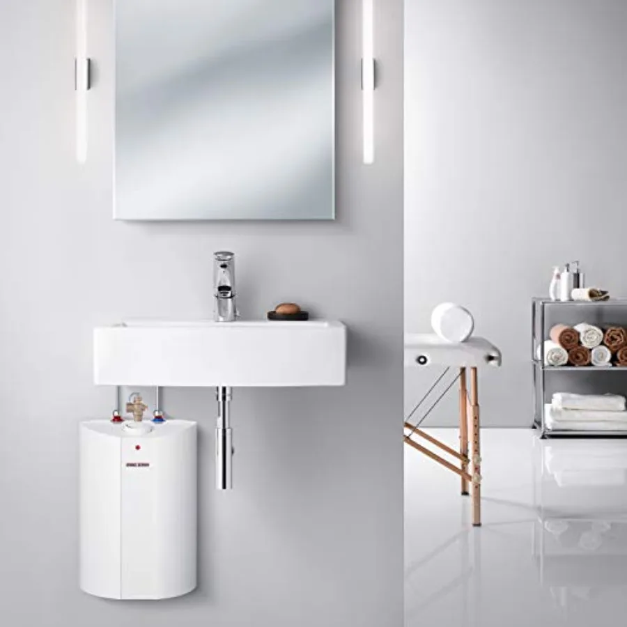 سخان مياه كهربائي 6 جالون 1300 وات 120 فولت SHC 6 MiniTank للمساحات المدمجة، استخدام منزلي موفر للطاقة مع تسخين سريع وبوي #2