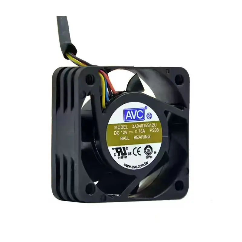 SLIDER DA04015B12U DC 12V 0,75A 4015 PWM Lüfter, 40x40x15mm Doppelkugellager Leistungsstarker Server-Inverter Mini Axiallüfter