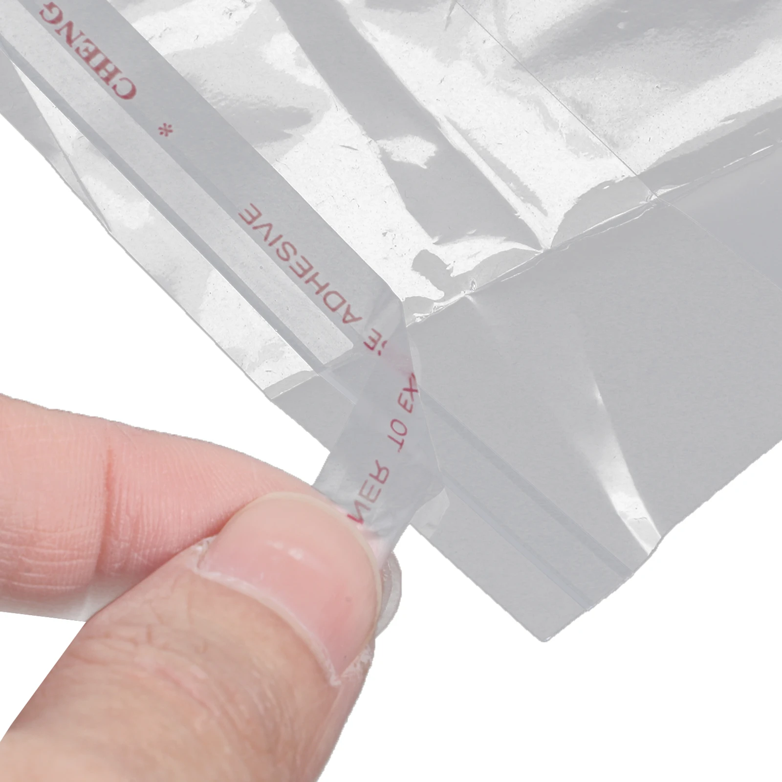 

100 Pcs Tableware Packaging Bag Cutlery Pouch Clear Bags for Handle Chopsticks Wrapping Sleeves Transparent Pockets