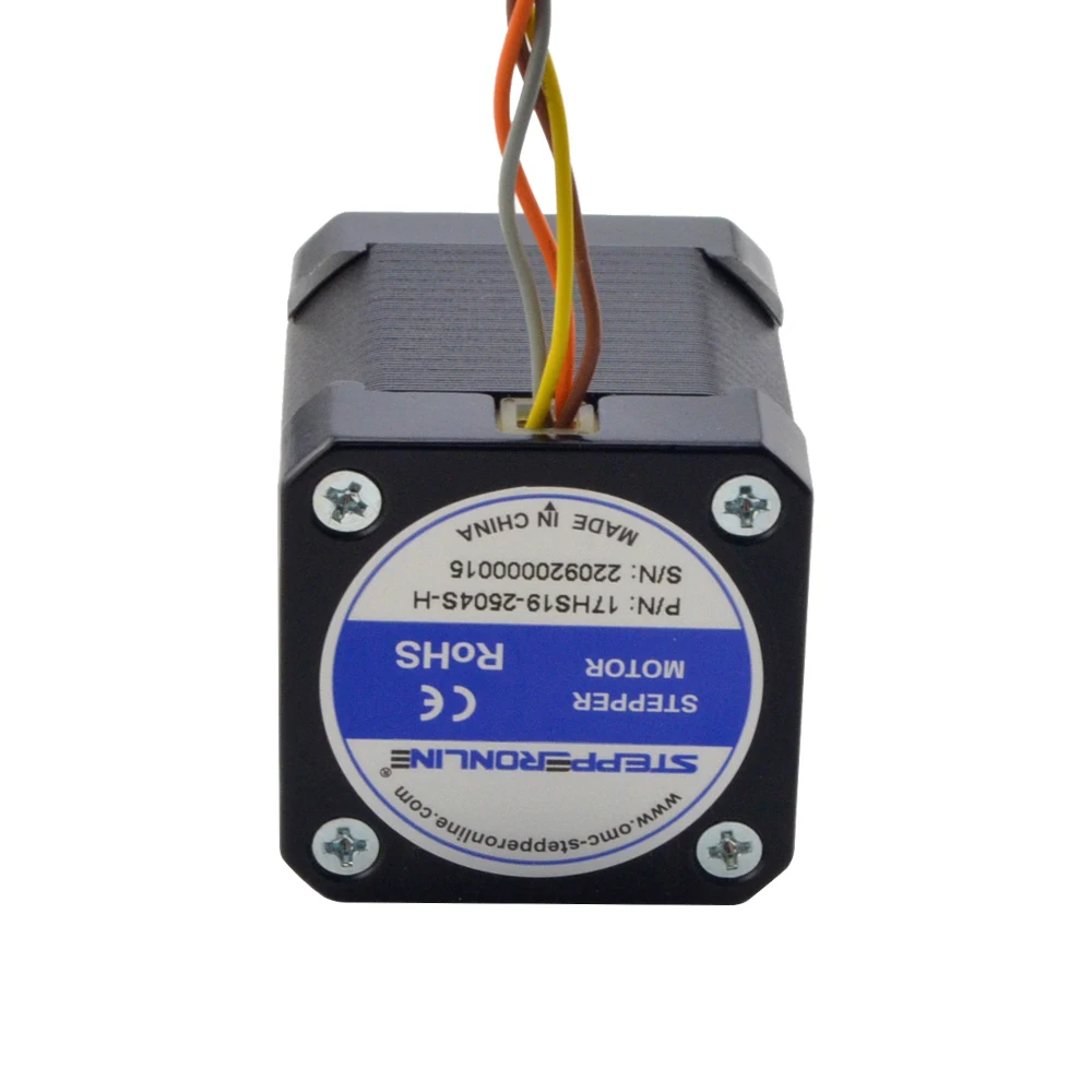 High Temperature Nema 17 Stepper Motor 48mm 2.5A 4-lead (17HS19-2504S) Insulation Class H 180℃ for CNC Extruder 3D Printer