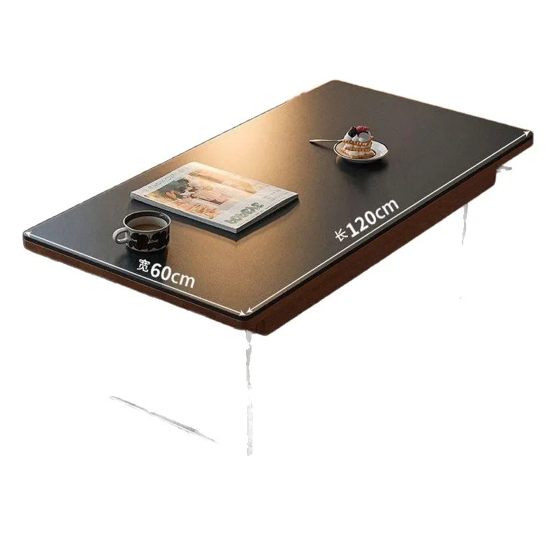 

Pure solid wood coffee table Modern home simple living room suspended acrylic tea table