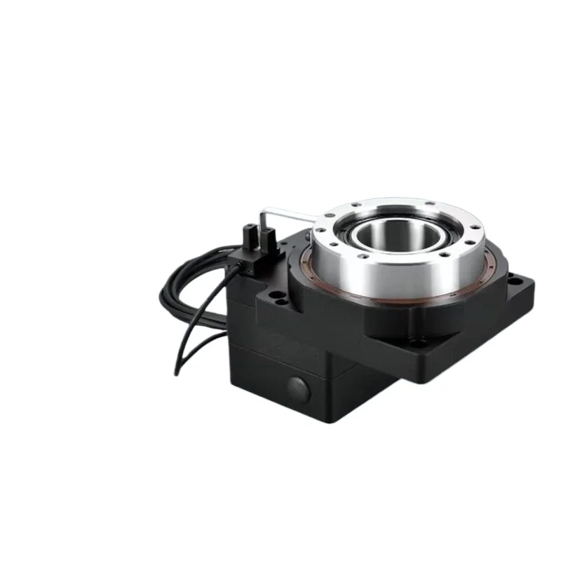 For hollow rotating platform gear reducer precision electric indexing disc can be equipped with servo stepper rotary table