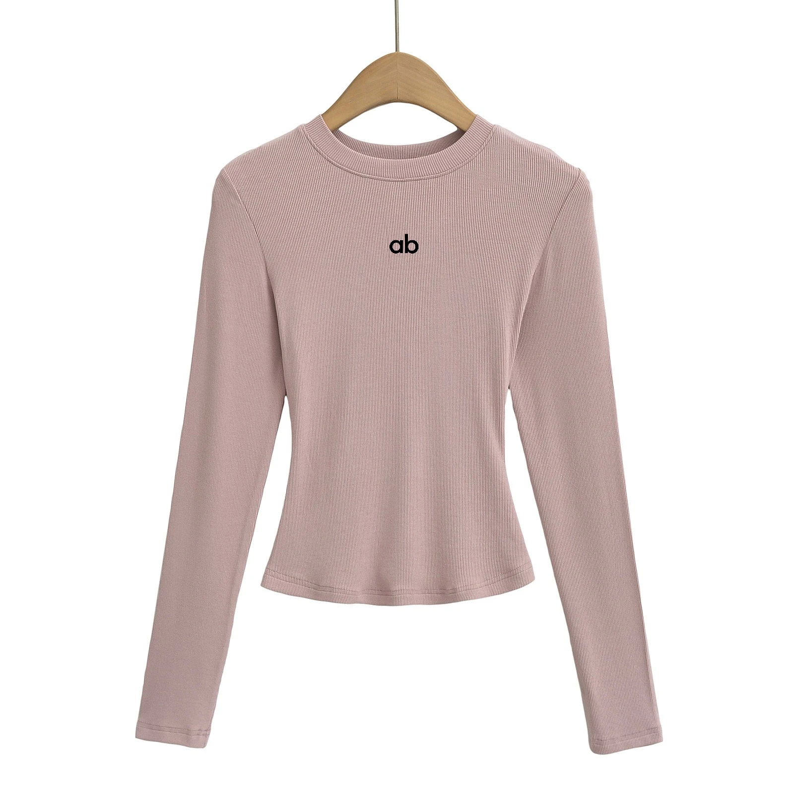 Women Y2K Sexy O Neck Long Sleeve Tee Slim Elastic Fall Winter Layering Top Streetwear Casual Solid Color
