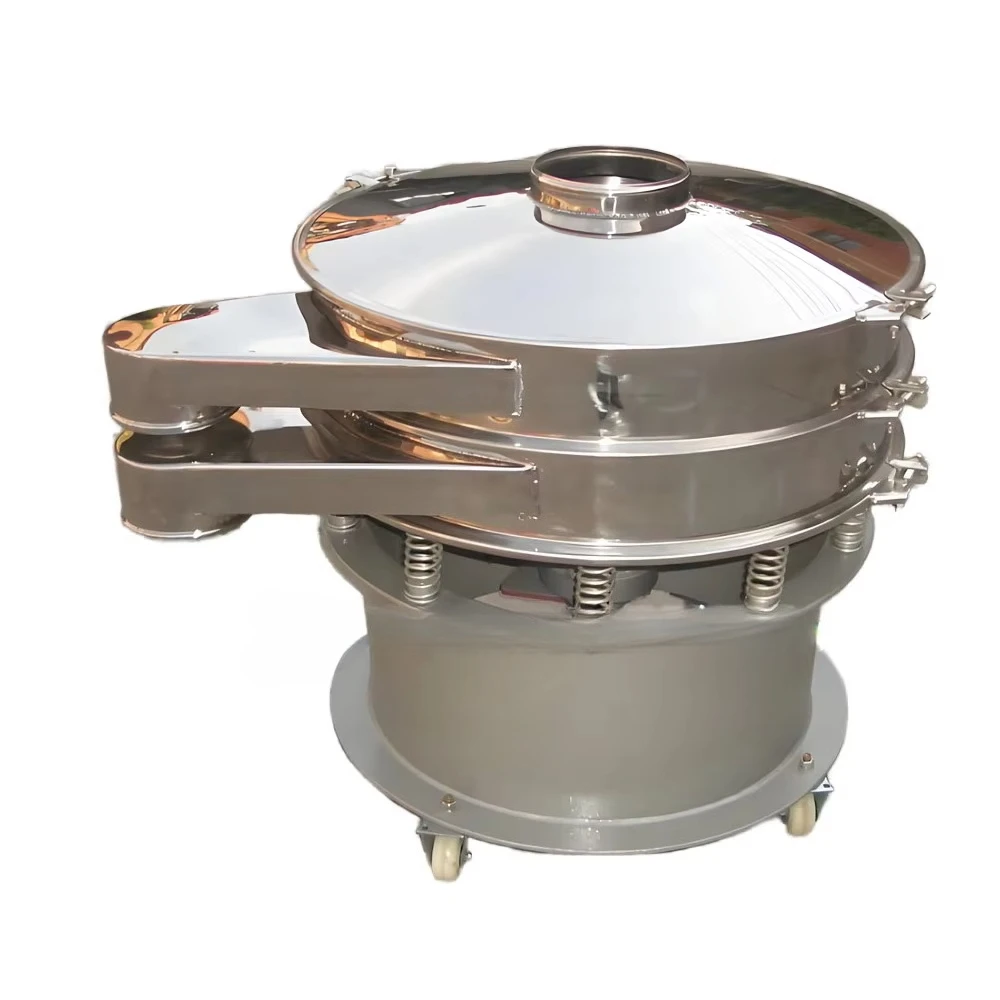 Flour Sieving Machine Sanitary Design Rotary Vibrating Screen for Food  Industries