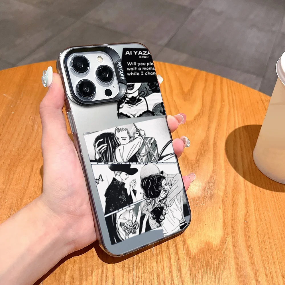 Love anime P-Paradise K-Kiss  phone case FUNDA for iPhone 12 11 13 14 15 16 17Max Pro Plus Mini Electroplated Silver lMDaser #3