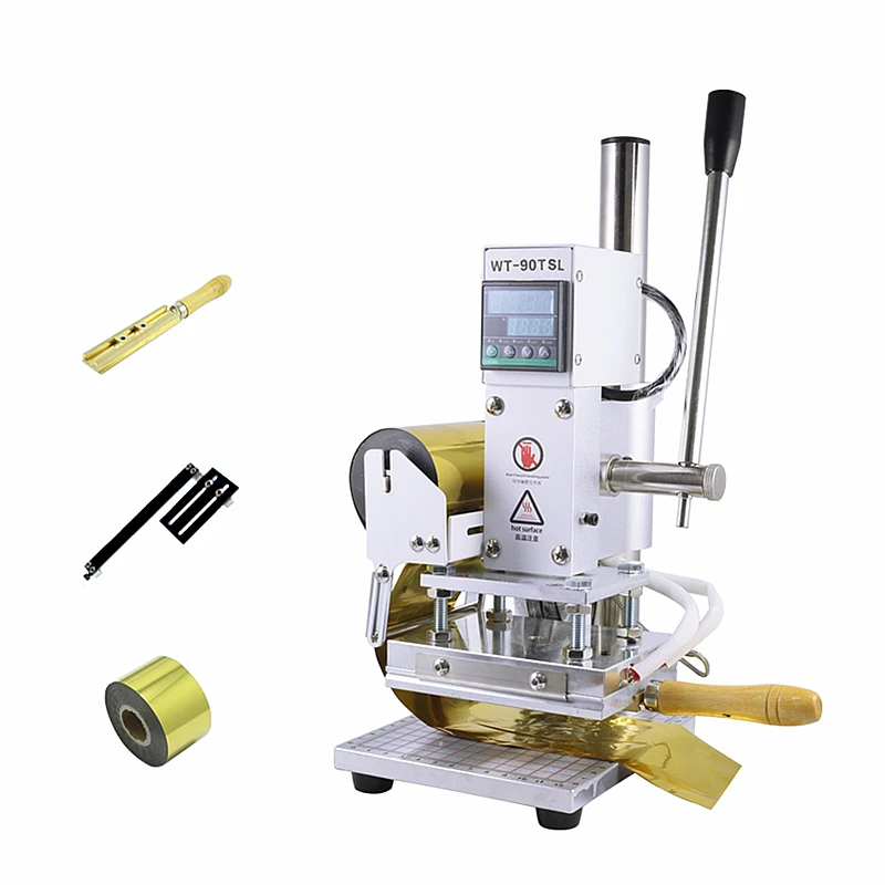 Bronzing Machine Hot Stamping Machine Manual Embossing Machine With Positioning Slider For PVC Leather