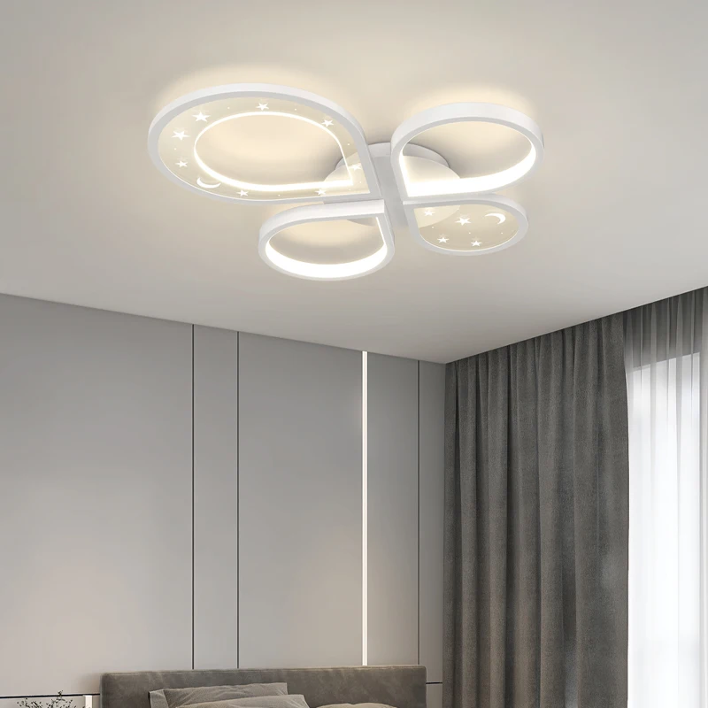 Modern Simple LED Ceiling Chandelier For Living Room Bedroom Interior Lighting Decor Ceiling Lights Fixtures With Remote Control