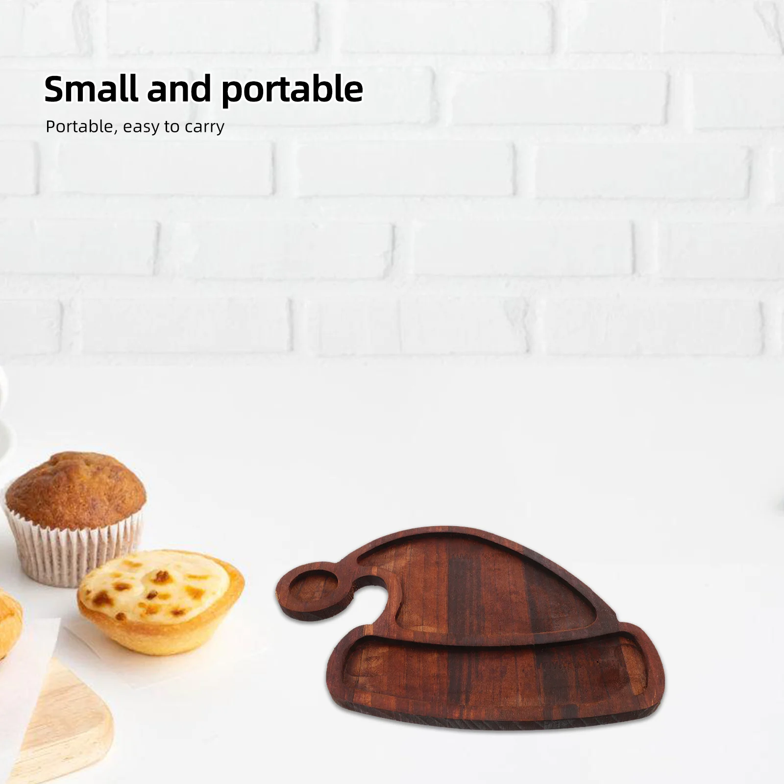 

Eco Friendly Christmas Hat Wooden Bowl Snack Dessert Tray Reusable Food Storage Decorative Tableware Serving Dishes for Snack