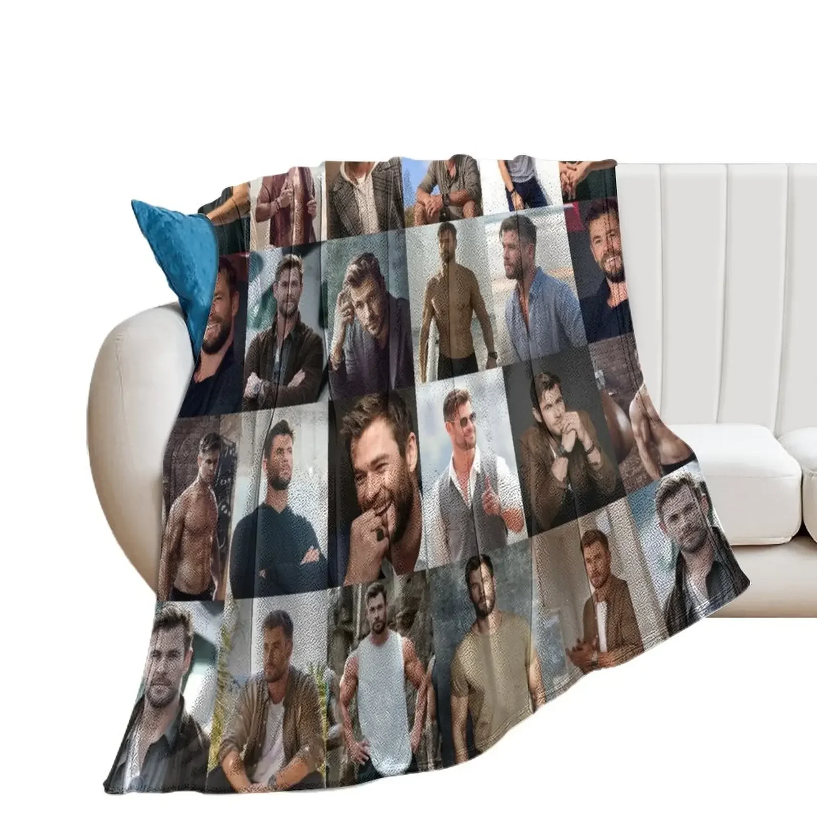 Chris Hemsworth Throw Blanket blankets ands Sofa Quilt Blankets