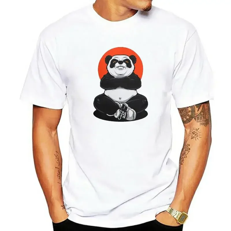 Men t-shirts T Shirts Printing Indignation Panda Short Sleeve Breathable Tops Tee Summer Large Loose Tees Blue 6xl 5xl