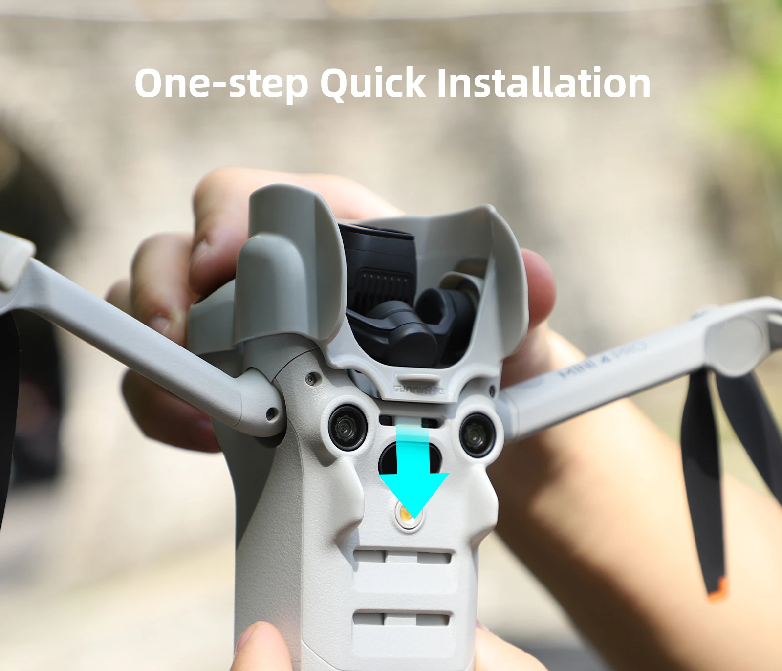 Pelindung lensa kerai matahari untuk DJI Mini 4 Pro, tudung pelindung lensa yang ditingkatkan, aksesori Drone Anti silau sesuai cetakan