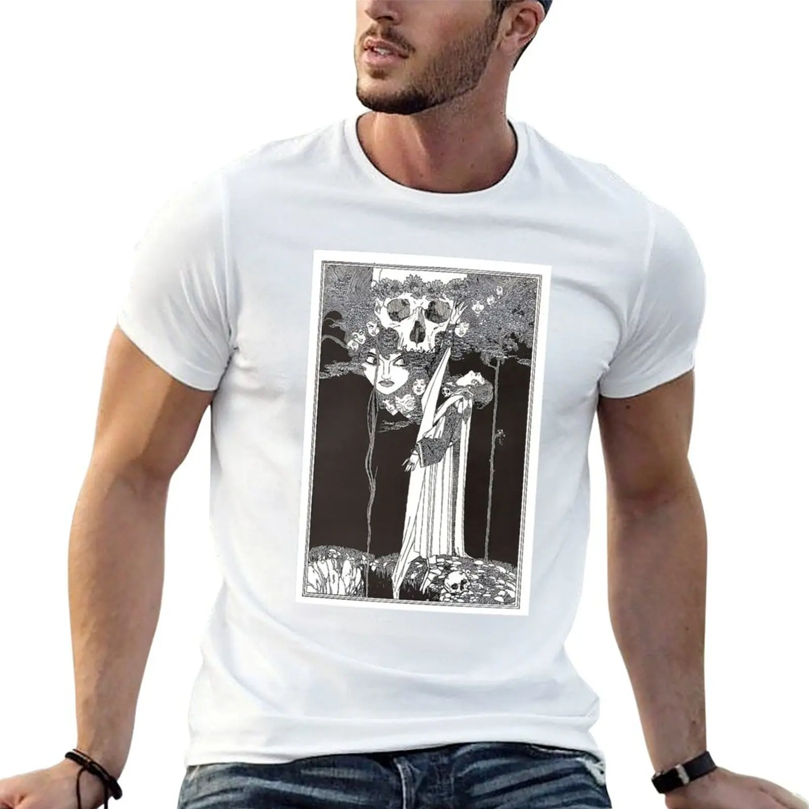 

Illustration from Shakespeare's Hamlet 1922 T-Shirt cotton tshirt 100% man tshirt funny t shirts dark humor T-shirt
