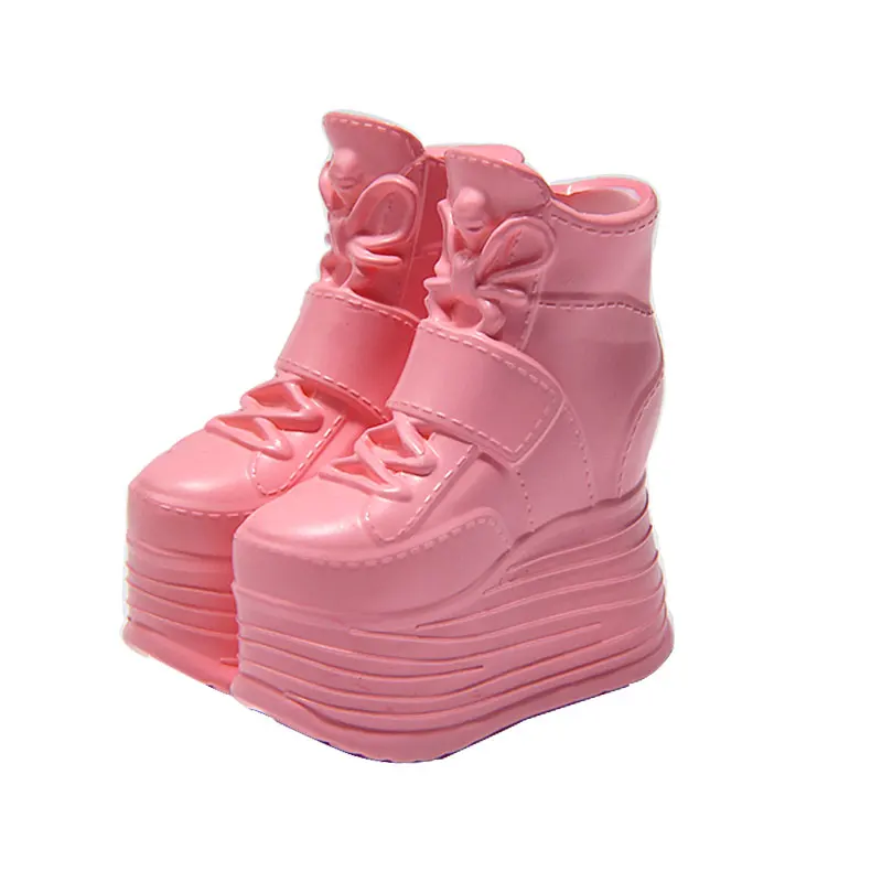 1/6 BJD Doll Shoe Plastic High Heel Wedges Suitable Azone OB24 Blyth for Mini Accessories For Candy Toys
