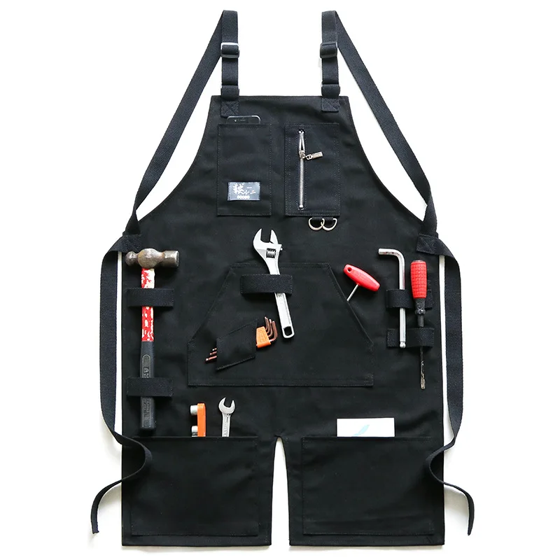 

Canvas Workshop Aprons Tool Bag Organizer Gardening Barber Woodworking Apron Workshop Equipment