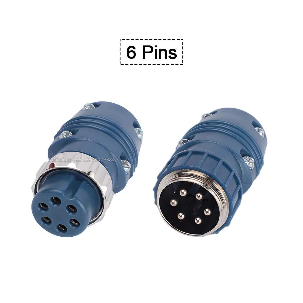 MAG Welding Wire Feeder Control Cable Aviation Connector 2 Pins 6 Pins 9 Pins Plug Socket CO2 Gas Shielded Welding Accessories