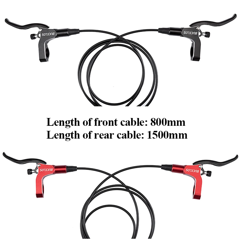 MTB Road Bike Hydraulic Disc Brake Calipers Front Rear 800/1500mm Mountain bike Kit Bicycle Oil Pressure Disc Brake Set MT200