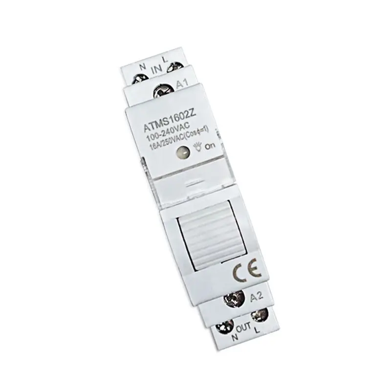 B04B-10X ATMS 1602Z Smart Switch 16A Din Rail 1P Remote Control Timing Switch Smart Wireless Switch 220V Timing Switch