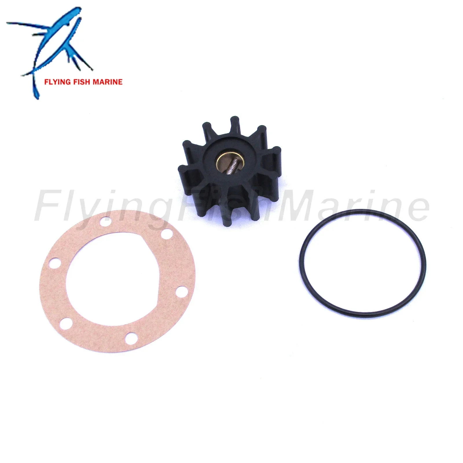 Description: Drive Type: Spline Drive (12), Number of Blades: 8, Brass Hub, Material: Neoprene  Diameter: 2-9/16