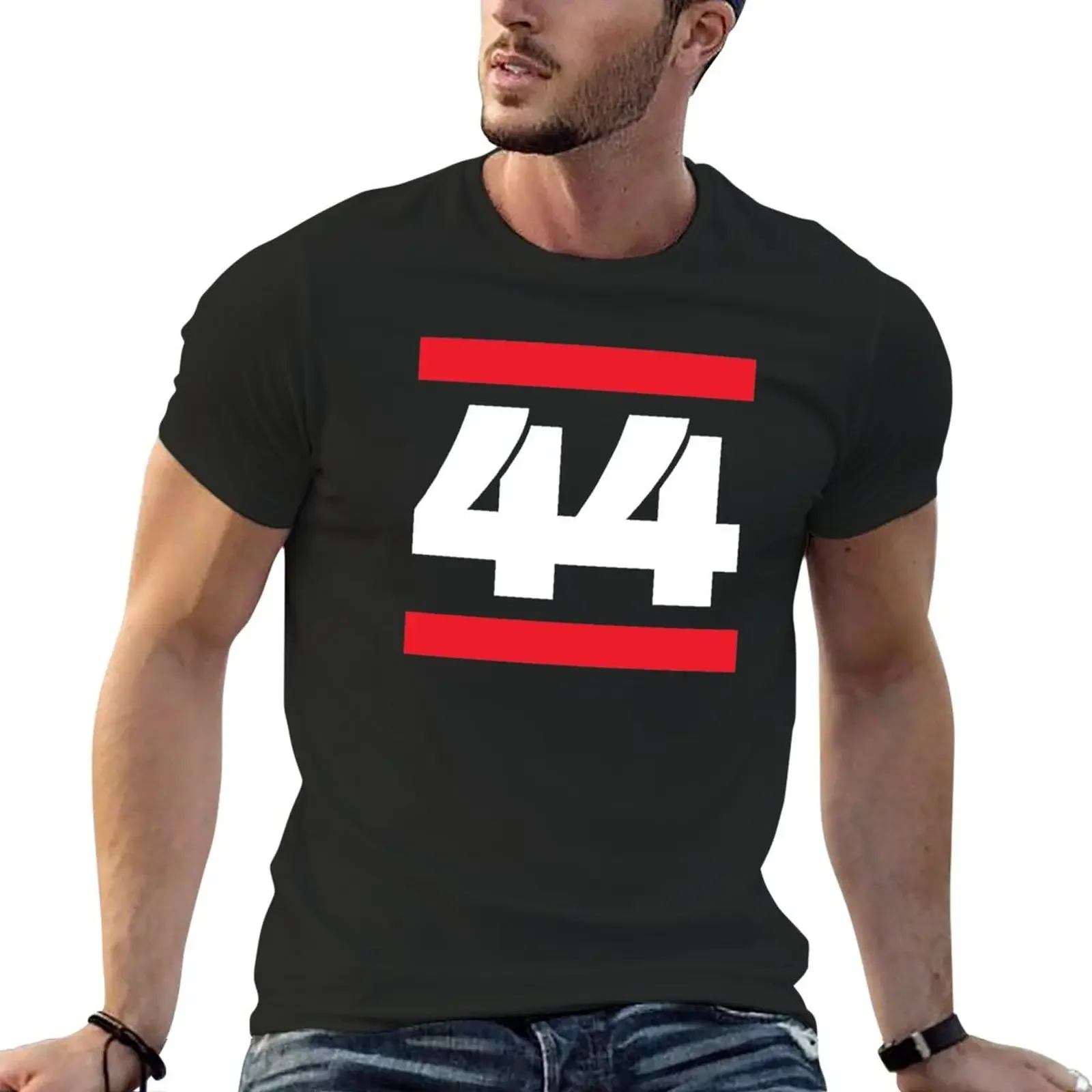 New 44 Number Forty-four T-Shirt blacks plain blanks workout shirts for men