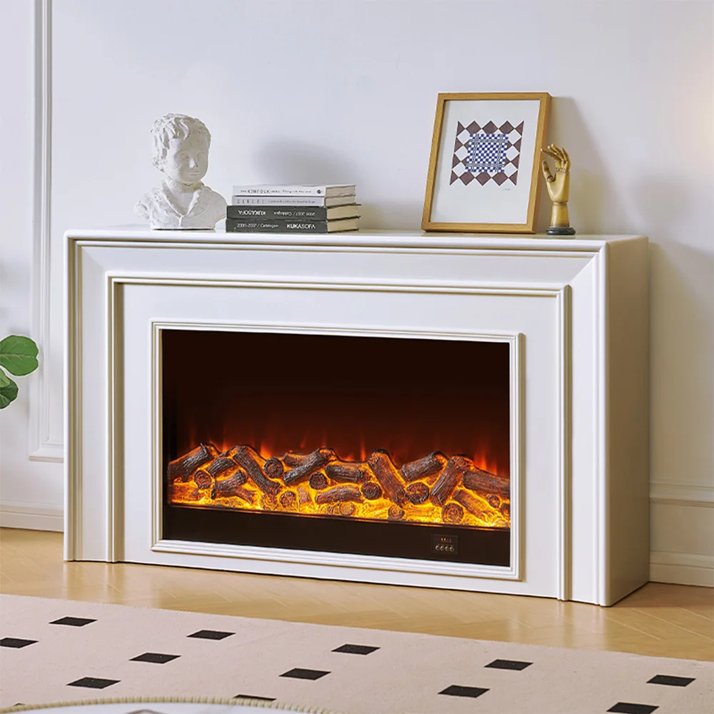 Artificial  French Finished  Decoration 1.2 Meters Retro Simulation Fire Heating  Can Be