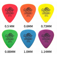 10 / 50 / 100 Pcs Dunlop Guitar Picks For Electric Guitar Bass Parts Accessories 6 Kinds Of Thickness Plectrum