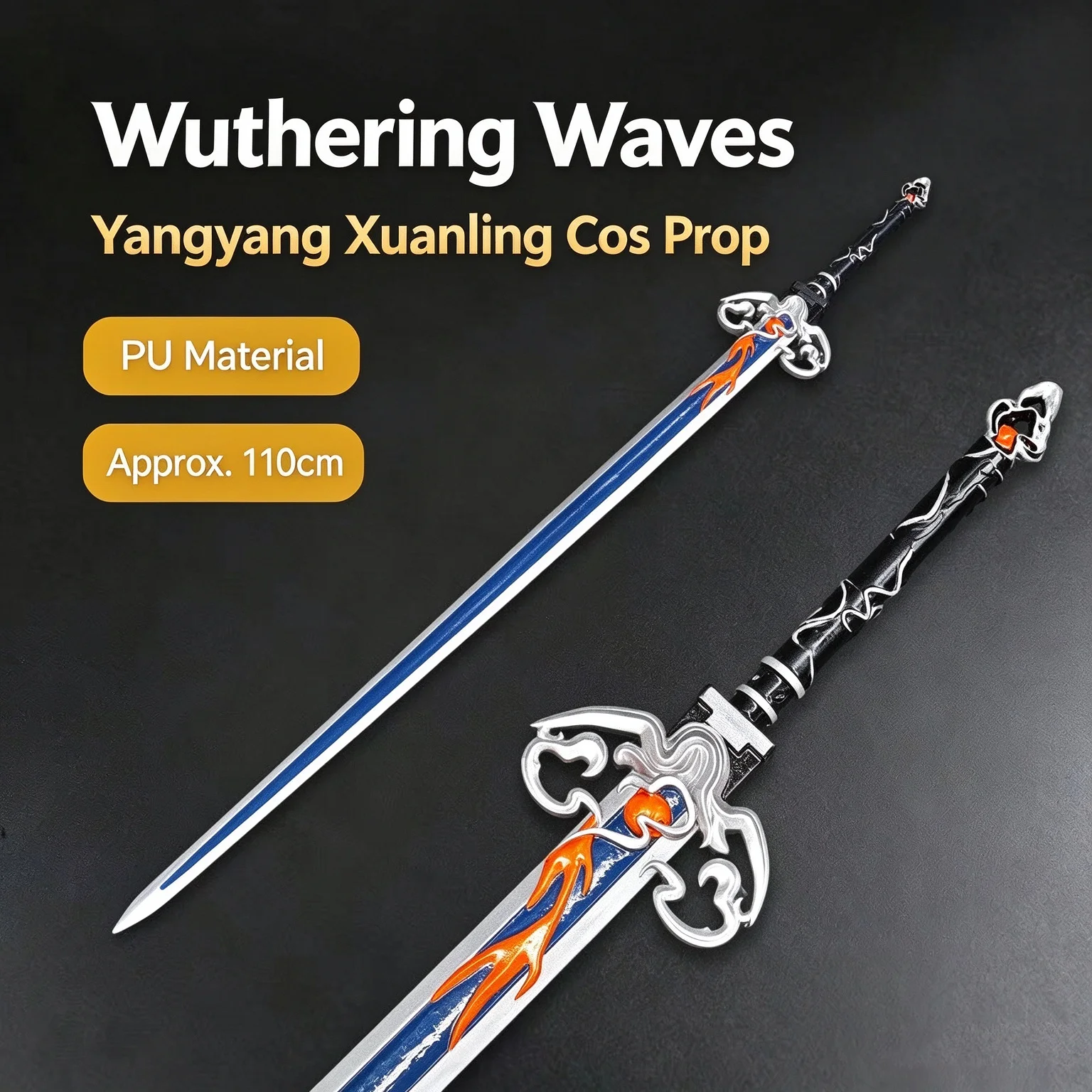 Yangyang Xuanling Cos Sword Prop Game Wuthering Waves Cosplay Character Role Play Prop Halloween Christmas Party Accessories
