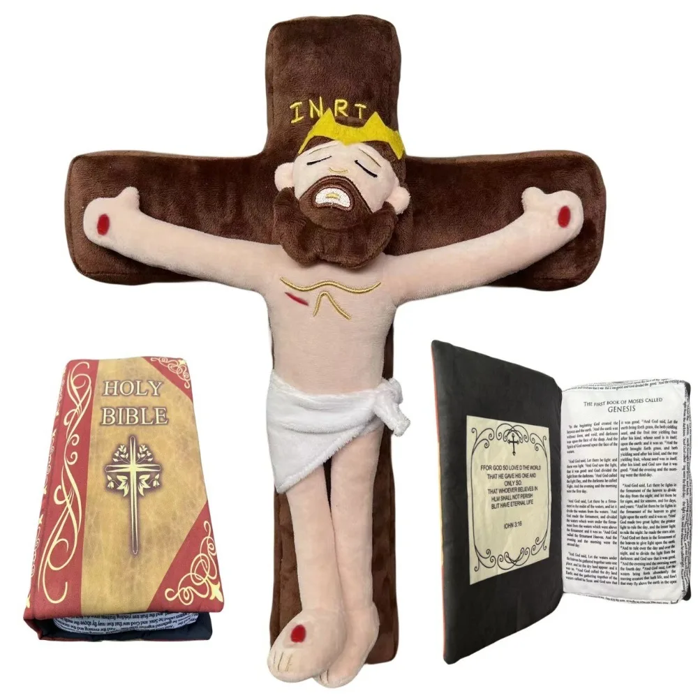 Soft My Friend Jesus Plush Doll Plush Classic Savior Jesus Plushie Toys Comfort Stuffed Plush Doll Toys Christian Classic Savior