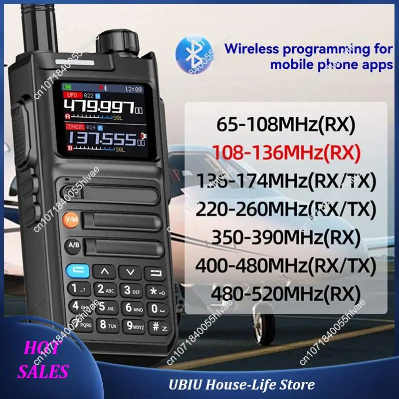 

APP Bluetooth 10W GPS AR 26 Walkie-Talkie Phone Multi-Air-Band Wireless Copy Frequency Long-Range Ham Radio-Best Selling
