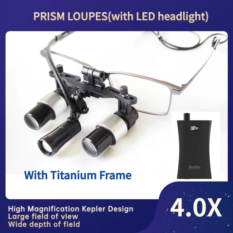 quadro esporte prisma binocular 4x lupas dentarias cirurgicas medicas prismaticas kepler lupa com farol led fdj40x06e 40x 01