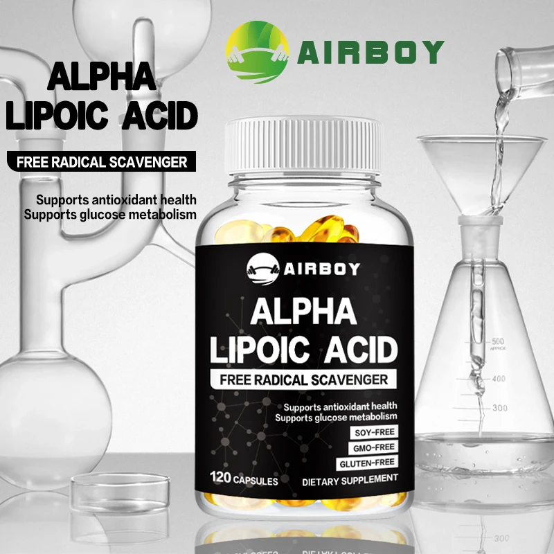 

Alpha Lipoic Acid Softgels - Antioxidant Support, Promotes Sugar Metabolism, Relieve Neuralgia, Improves Energy and Vitality