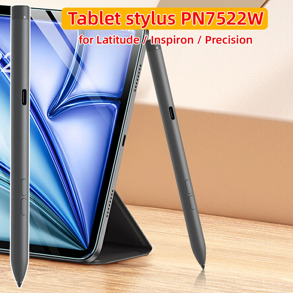 

PN7522W Перезаряжаемая активная ручка для ноутбука, распознавание наклона, сенсорный экран, стилус с функцией Palm Rejection для Dell Latitude 5310 2 в 1