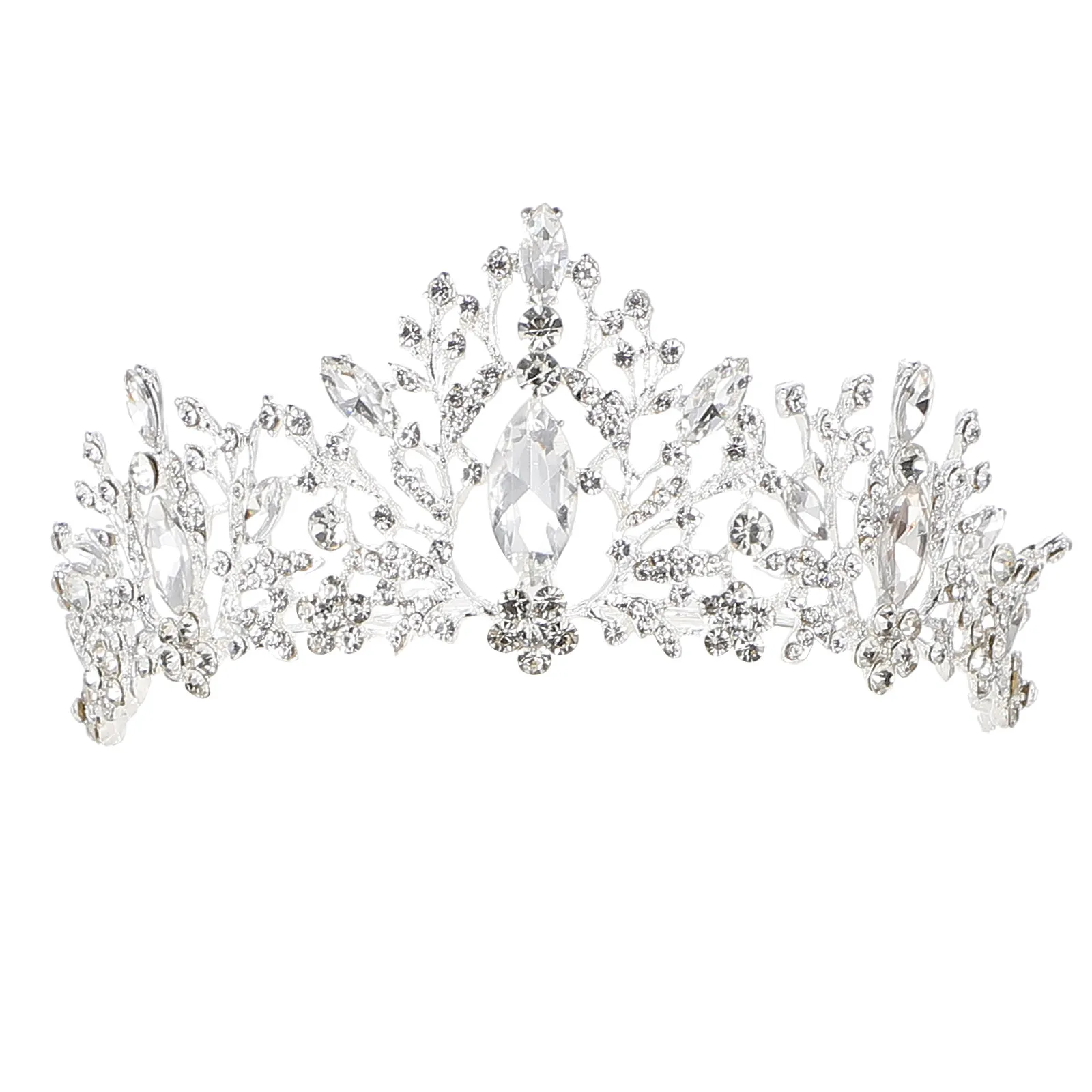 

1 шт. Элегантная свадебная тиара с кристаллами для невесты, вечеринки, танцев, выступлений, ролевых игр, стильная корона со стразами
