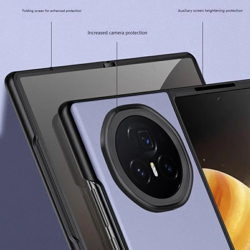 حافظة جلدية فاخرة لهاتف Honor Magic V5 V3 حافظة لهاتف Honor Magic V5 V3 Coque