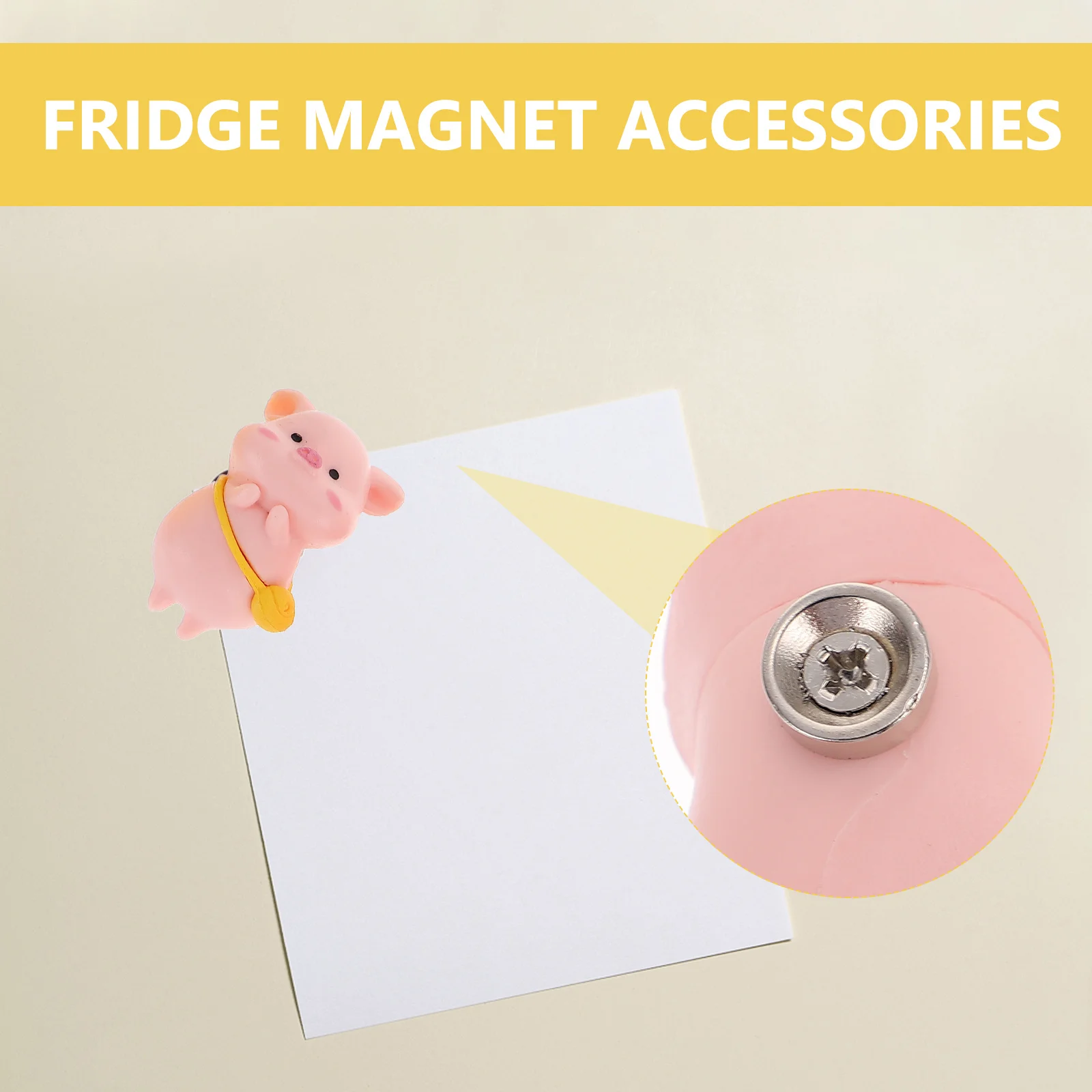 

6Pcs Animal Piggy Fridge Magnets Cartoon Magnetic Stickers Refrigerator Kitchen Accessories Gifts Piggy Fridge Magnet