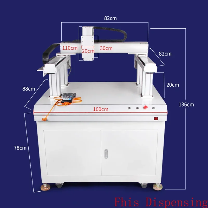 Three Axis Platform Dispensing Machine Full Automatic AB Filling Machine Two Component Glue Filling Equipment Double