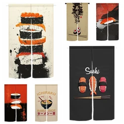 Japanese Door Curtain Sushi House Tea Dining Izakaya Kitchen Hallway Partition Doorway Curtain Entrance Hanging Half-Curtain