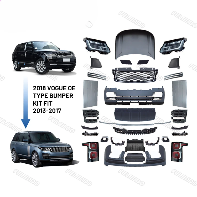 FELENDO Good Quality 2018 up OE Style Range a Rover Vogue l405 facelift car body parts upgrade body kit