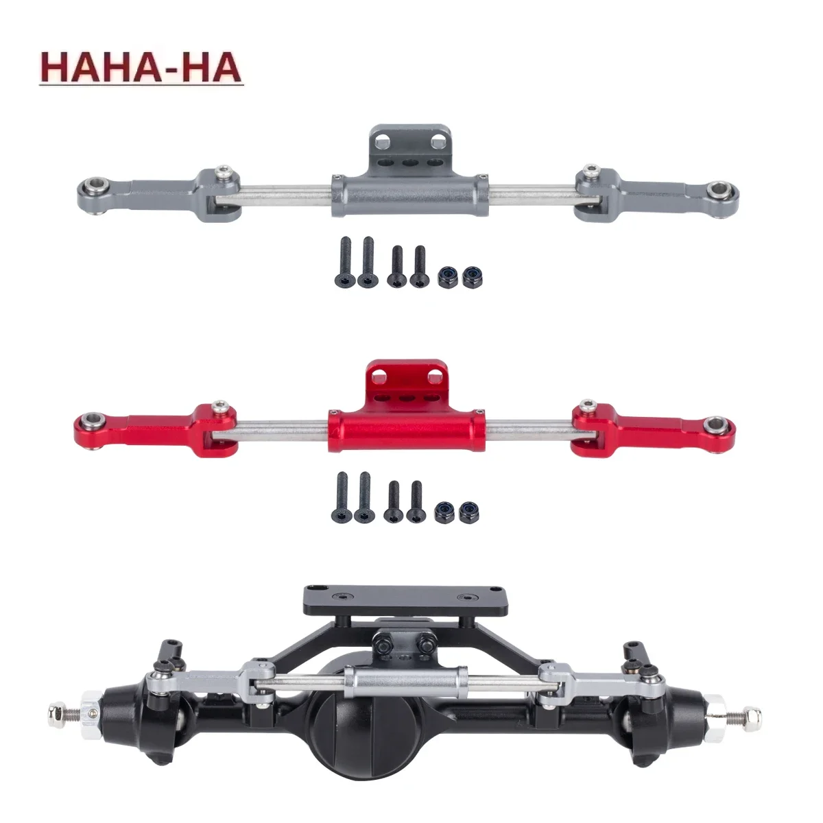 Aluminium D90 Scale Hydraulic Steering Link Kit for RC4WD Yota ll Axle TF2 Gelande ll D110 1/10 RC Crawler