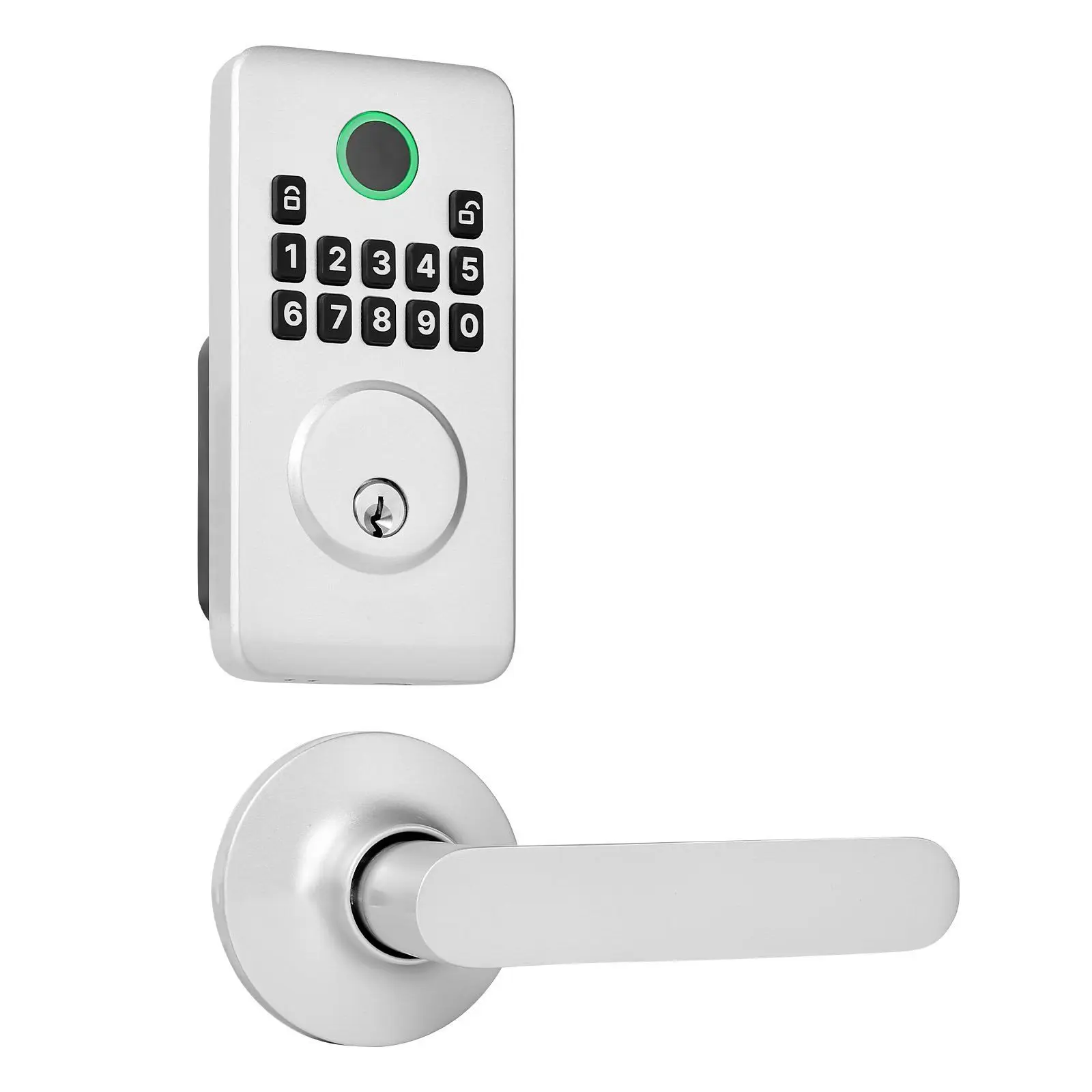 Pioneering Easy-Grip Design Customizable Keyless Entry Door Lock Handle Set Electronic Keypad Deadbolt Lever Smart Locks