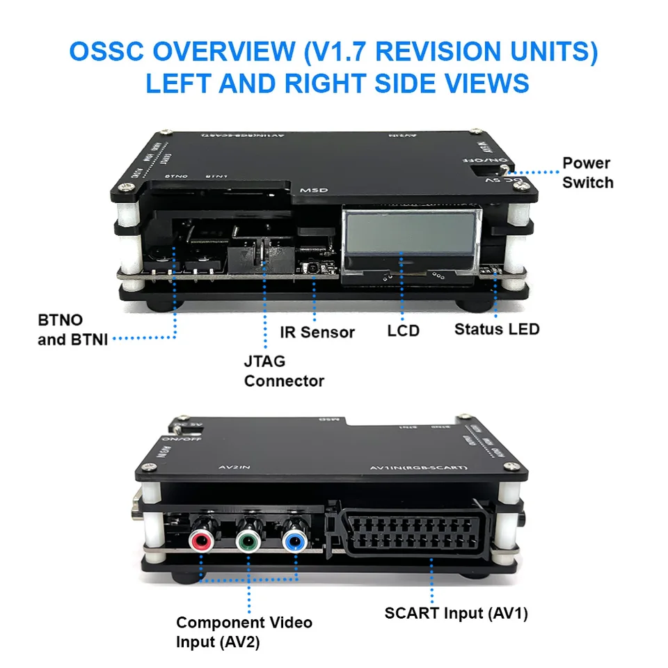 New OSSC V2.0 HDMI Adapter Open Source Scan Converter for PS2 SEGA